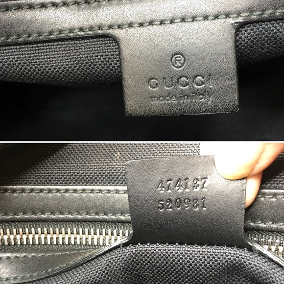 Authentic Gucci unisex crossbody bag black monogram coated canvas - Picture 14 of 16